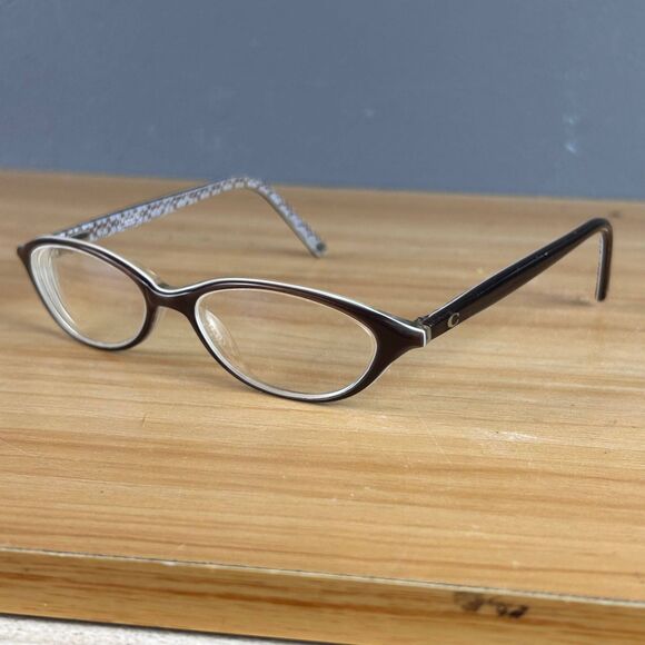 Coach Julianne 502 Brown Women’s Eyeglasses Frame Only Signature Logo - Picture 1 of 5